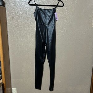 XS METALLIC JUMPSUIT/LEGGINGS